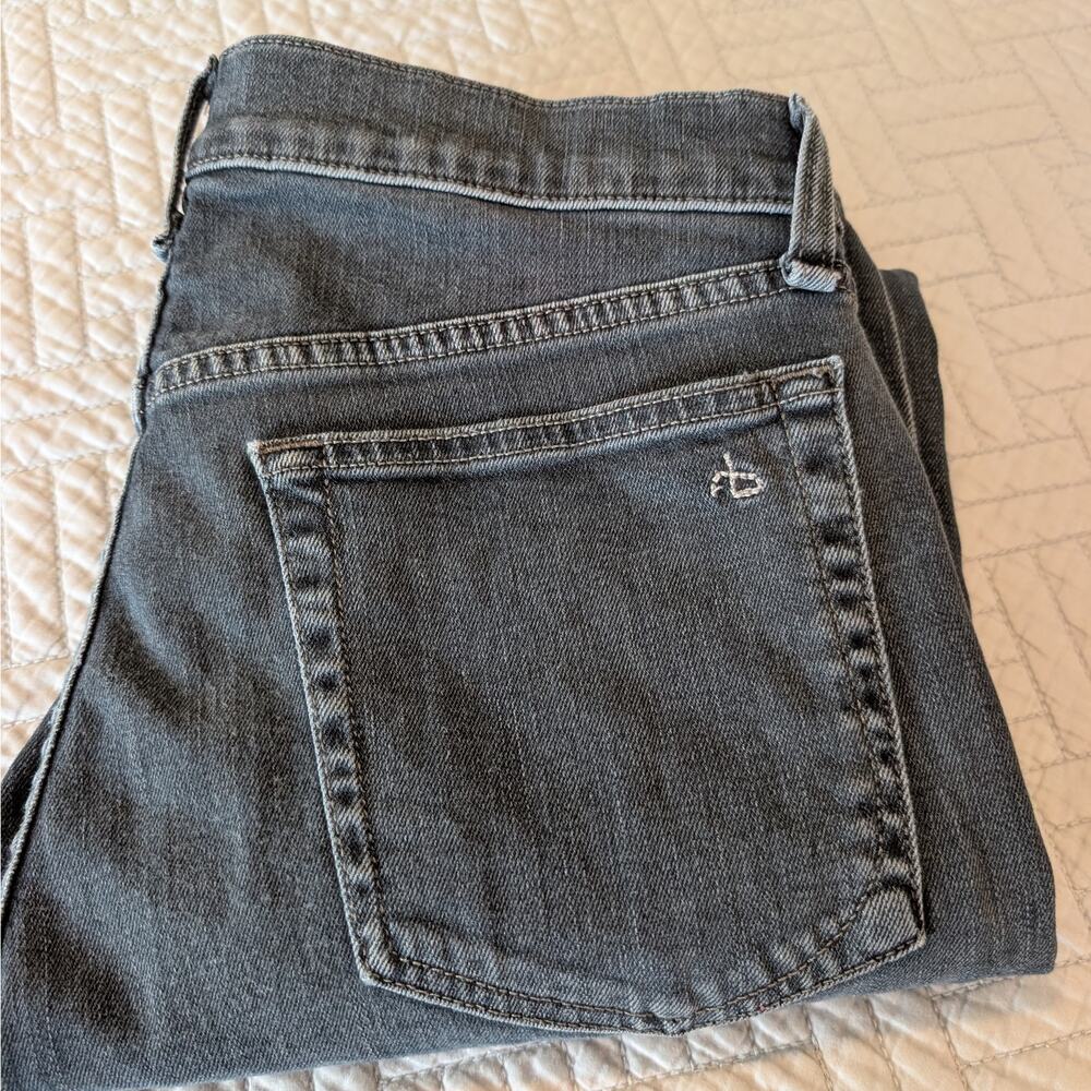 Rag & Bone Jeans Women's Size 31 Black/Minna Color Button Fly Slim Fit (0385)